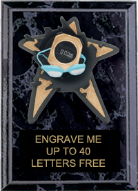 Swimming Spring Loaded Plaque [5 x 7]