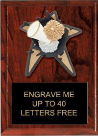 Cheer Spring Loaded Plaque [6 x 8]