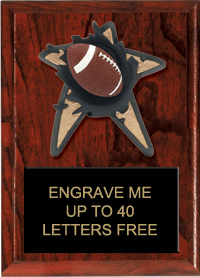 Football Spring Loaded Plaque [6 x 8]