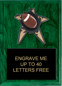 Football Spring Loaded Plaque [7 x 9]