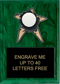 Golf Spring Loaded Plaque [7 x 9]