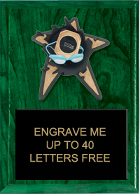 Swimming Spring Loaded Plaque [7 x 9]