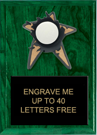 Volleyball Spring Loaded Plaque [7 x 9]