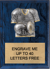 Football Sport Jersey Plaque [7 x 9 inch]