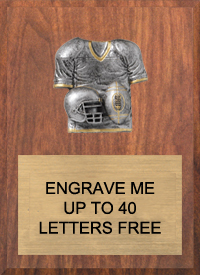 Football Sport Jersey Plaque [8 x 10 inch]