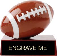 Football Heritage Wood & Resin Trophy [3 inch]