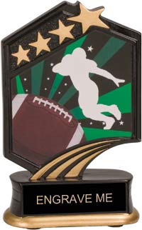 Football Graphic Sport Resin Trophy [5.5 inch]