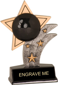 Bowling Sport Star Resin Trophy [5.5 inch]