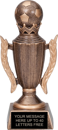 Soccer Crown Resin Trophy [15 inches]