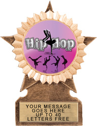 Star Ribbon Resin Trophy [5 inch]
