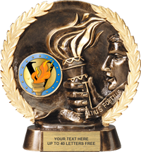 Victory (Torch) Super Dimensional Resin Trophy [7.25 inch] large