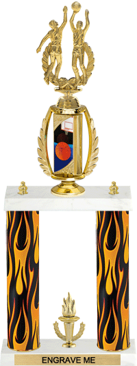Basketball Spinning Sport Riser 2-Post w/ Trim [22 inch]