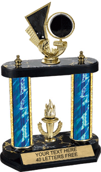 Spinning Hockey Two-Post Trophy [14 inch]
