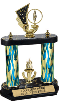 Spinning Star Two-Post Trophy [14 inch]