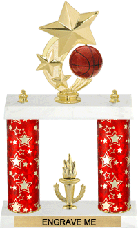 Basketball Shooting Star Spinning Trophy [12 inch]