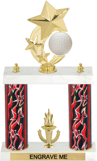 Golf Shooting Star Spinning Trophy [12 inch]