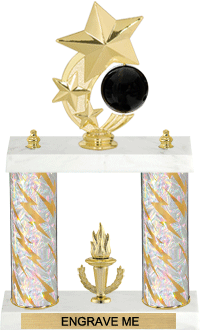 Bowling Shooting Star Spinning Trophy [14 inch]