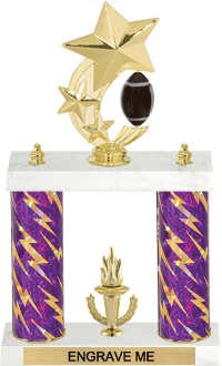 Football Shooting Star Spinning Trophy [14 inch]