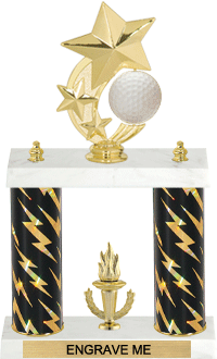 Golf Shooting Star Spinning Trophy [14 inch]