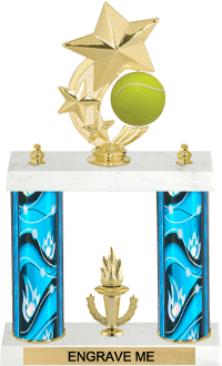 Tennis Shooting Star Spinning Trophy [14 inch]