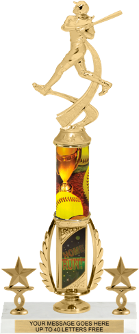 Softball Spinning Sport Riser w/ Column & 2 trims [16 inch]