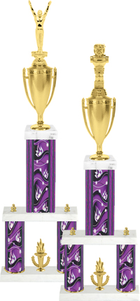 Two-Post Trophy w/ Square/Oval Center Column [25 inch]