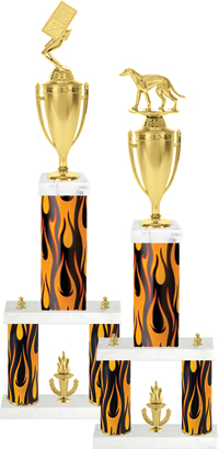 Two-Post Trophy w/ Square/Oval Center Column [25 inch]
