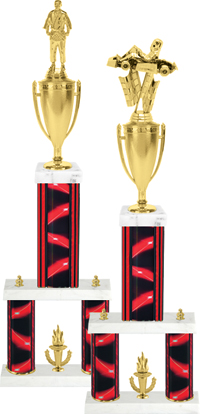 Two-Post Trophy w/ Square/Oval Center Column [25 inch]