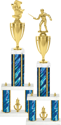 Two-Post Trophy w/ Square/Oval Center Column [25 inch]