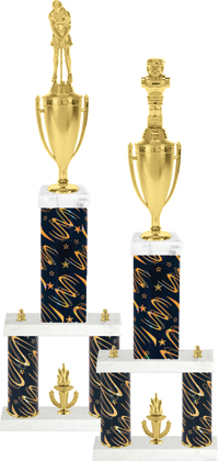 Two-Post Trophy w/ Square/Oval Center Column [25 inch]