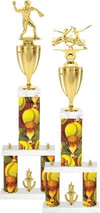 Two-Post Trophy w/ Square/Oval Center Column [25 inch]