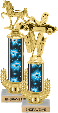 Gold Wreath Riser Trophy on Marble Base [12 inch]