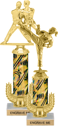 Gold Wreath Riser Trophy on Marble Base [12 inch]