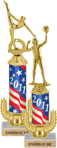 Gold Wreath Riser Trophy on Marble Base [12 inch]