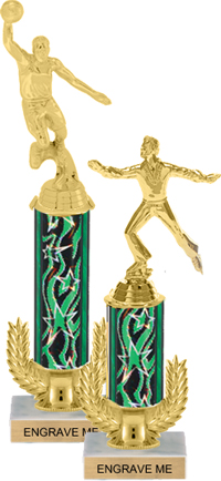 Gold Wreath Riser Trophy on Marble Base [12 inch]