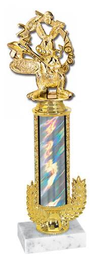 Gold Wreath Riser Trophy on Marble Base [14 inch]