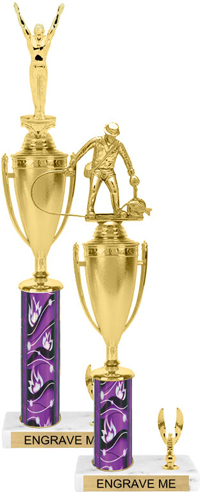 Trophy with Cup & 1 Trim [15 inch]