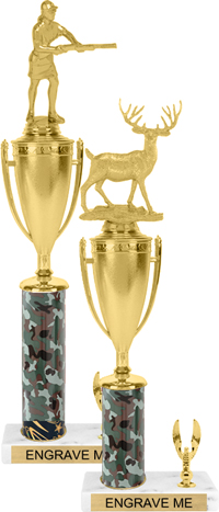 Trophy with Cup & 1 Trim [15 inch]