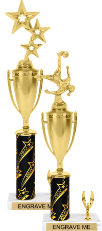 Trophy with Cup & 1 Trim [15 inch]