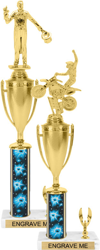Trophy with Cup & 1 Trim [15 inch]