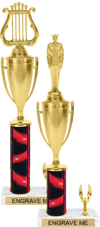 Trophy with Cup & 1 Trim [15 inch]