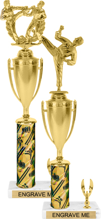 Trophy with Cup & 1 Trim [15 inch]