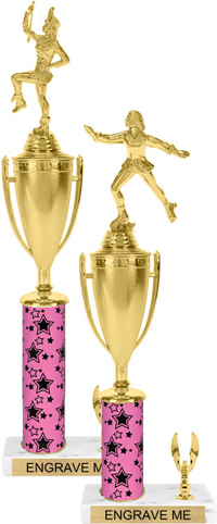 Trophy with Cup & 1 Trim [15 inch]