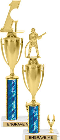 Trophy with Cup & 1 Trim [15 inch]