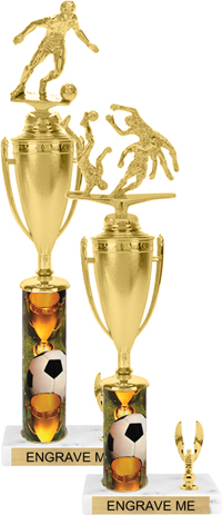 Trophy with Cup & 1 Trim [15 inch]