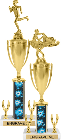 Trophy with Cup & 2 Trims [15 inch]
