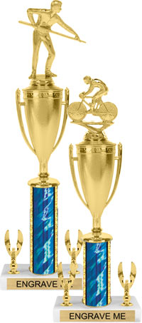 Trophy with Cup & 2 Trims [15 inch]