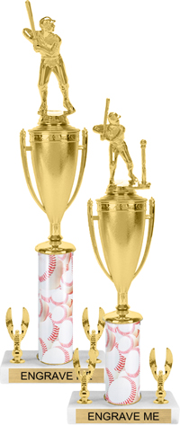 Trophy with Cup & 2 Trims [15 inch]