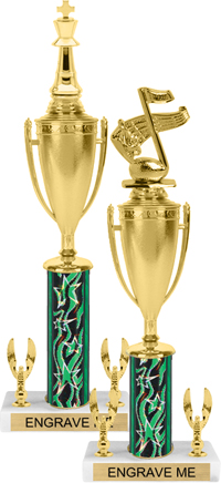 Trophy with Cup & 2 Trims [15 inch]