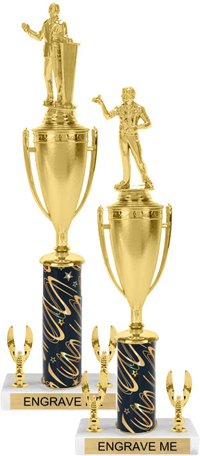 Trophy with Cup & 2 Trims [15 inch]